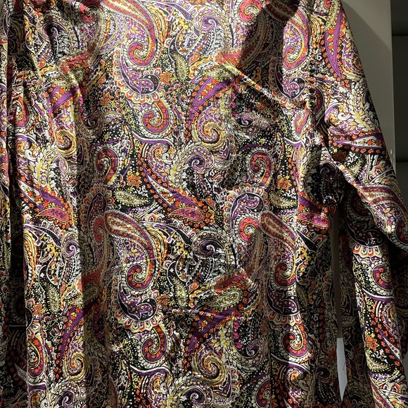 Cremieux, paisley designer button down L - Picture 2 of 3